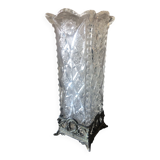 Vintage transparent glass vase