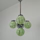 Art deco chrome chandelier,1930's.