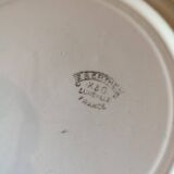 Hollow dish Keller Guérin Lunéville iron earth model Berthe Art Deco