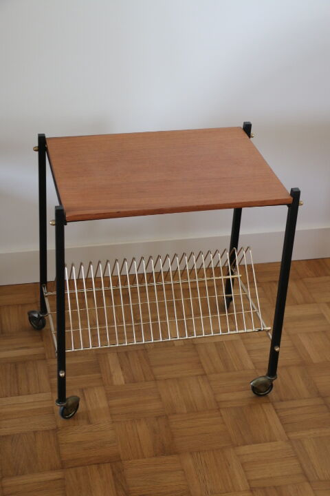 Meuble vinyle métal et bois
