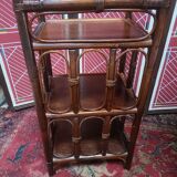 Pair of vintage rattan bedside tables