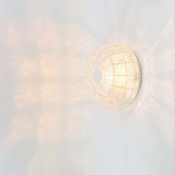 Mid Century Glass Ceiling Light From Limburg, Germany, 1960s/1970s