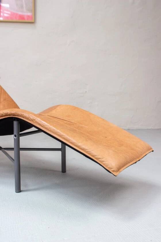 Vintage IKEA Skye Lounger Easy Chair Leather 90s