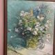 Original Swedish Oil On Canvas – “Floral Still Life” By Inga öfjäll – Vintage & Framed
