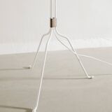 Finnish Mid Century Metal Floor Lamp in Rattan by Lisa Johansson-Papé, 1940