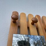Pine mirror coat rack 1980