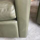 2-seater sofa and 2 armchairs set Pfister for Knoll khaki leather