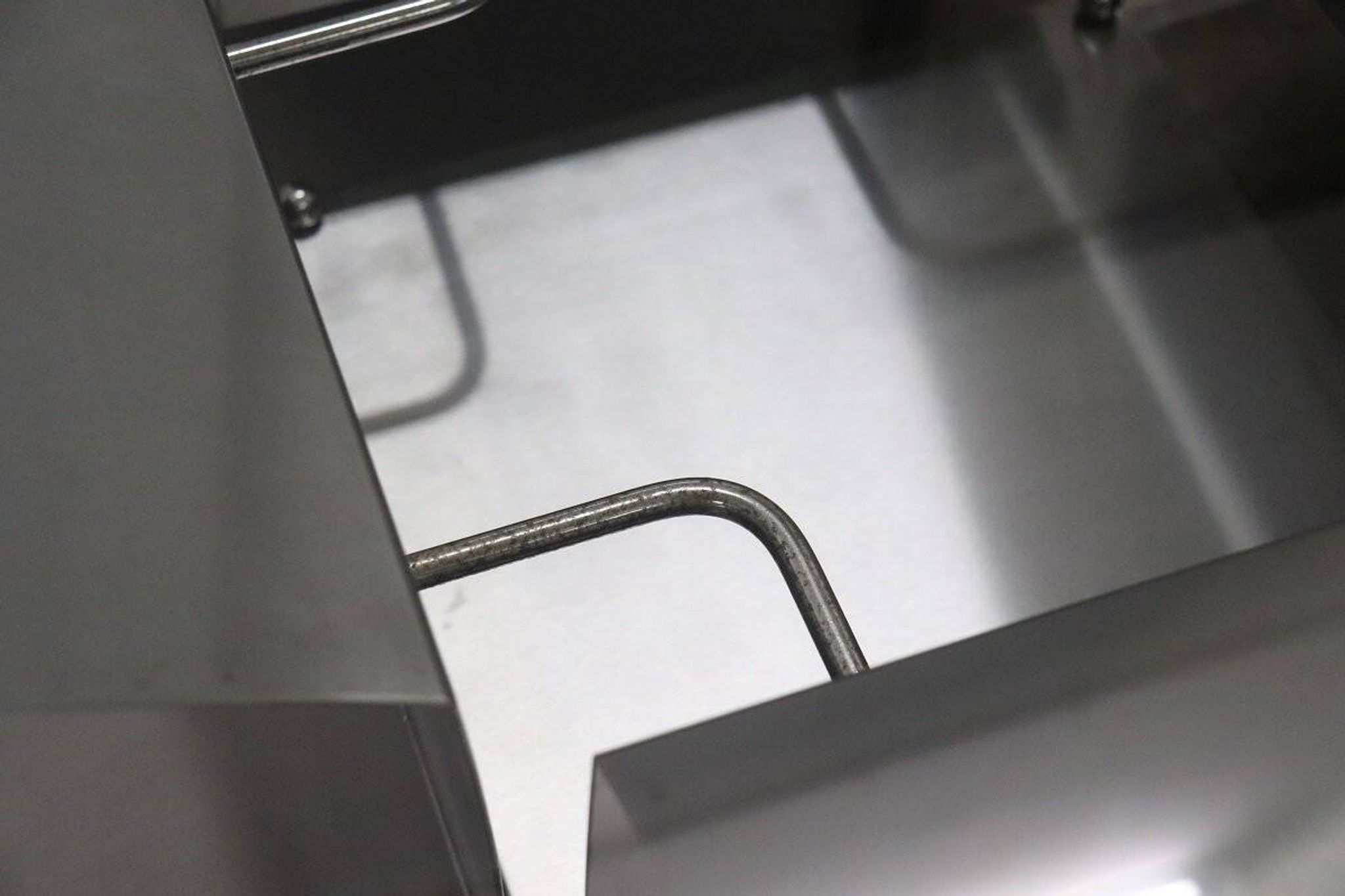 Square Coffee Table In Steel And Glass, Italy 1970s
