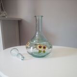 Old carafe bluish glass
