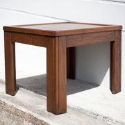 Coffee table wood top parquet