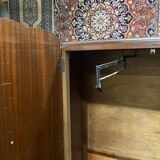 Art Deco student cabinet in walnut