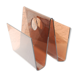 Plexiglass magazine rack from the 70s