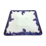 Plat art déco Automne pour Christofle en verre opalin