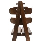 Set of 4 chairs brutalist spotted oak 1935