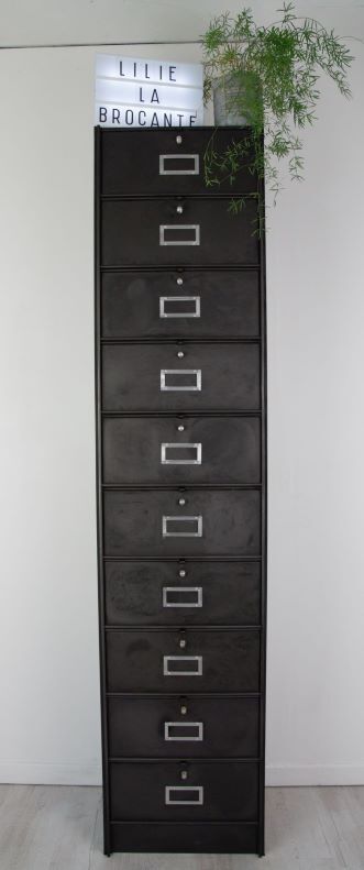 Nice clamshell cabinet 10 metal boxes Roneo