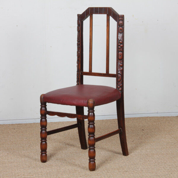 Set of 6 Art Deco chairs, French work from the 1930s.