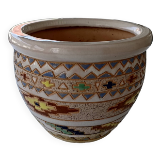 Enameled pot cover