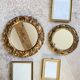 Mini wooden mirror