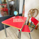 Ensemble bureau et chaise Formica enfant vintage