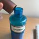 Old pharmacy pot blue glass early 20th Napoleon III