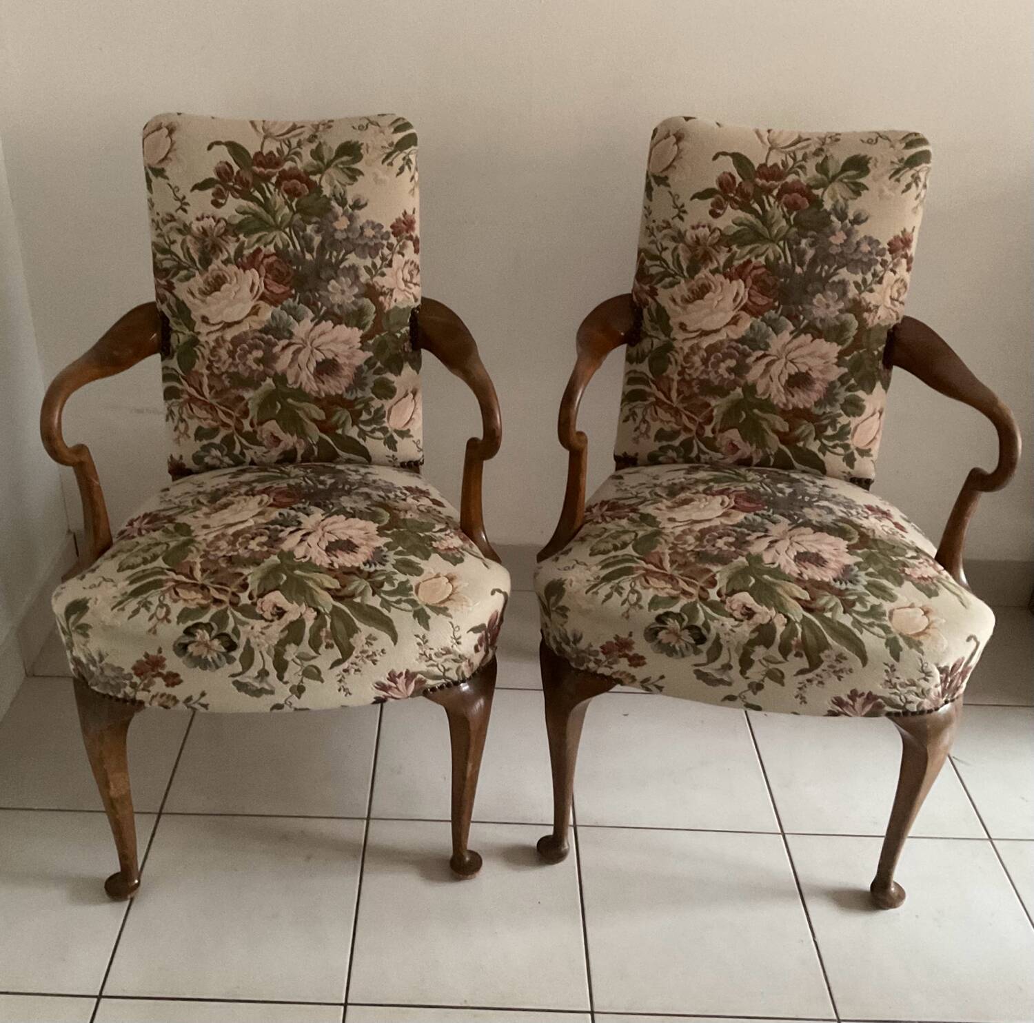 Pair of vintage armchairs in excellent condition.