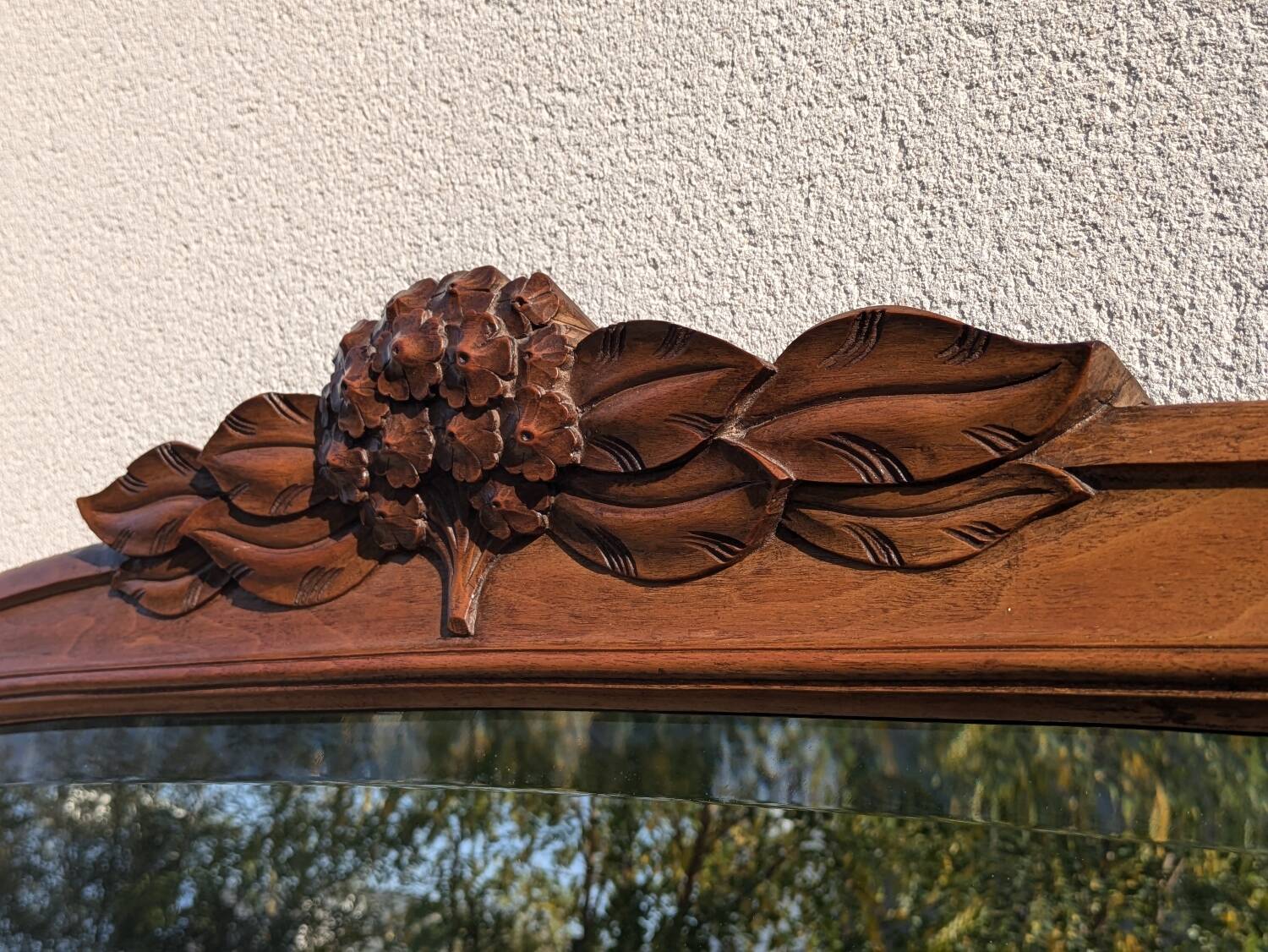 Large 187cm Art Nouveau Mirror, Nancy School, in the Majorelle style