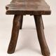 Rustic coffee table in solid wood – brutalist spirit