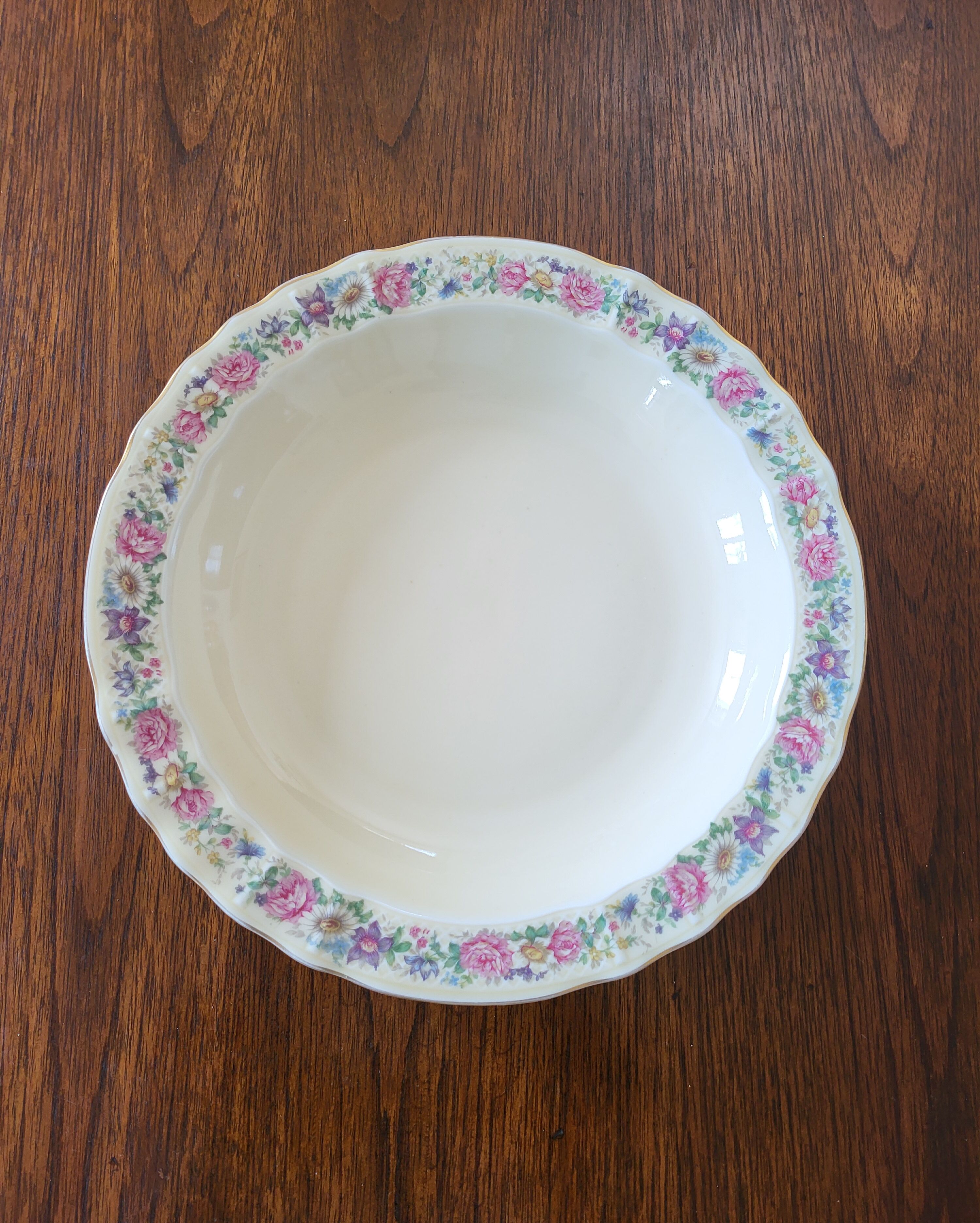 Limoges Bernardaud. Large Round Deep Plate
