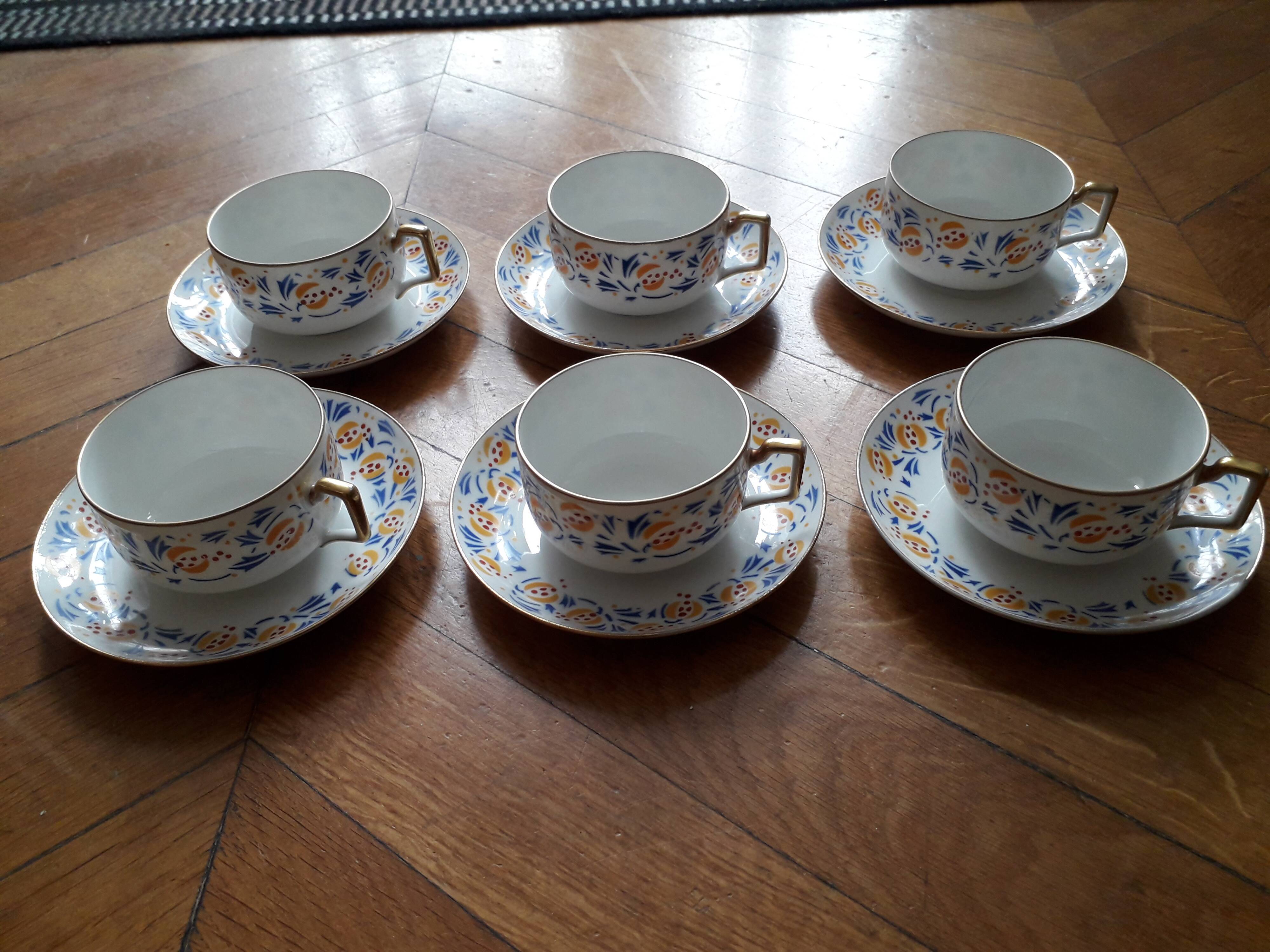 6 cup Limoge tea set from 50 years