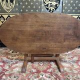 Oak winegrower's target coffee table