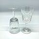 Cut crystal wine glasses