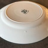 Flat hollow in earthenware st amandinoise st amand model lily of the valley