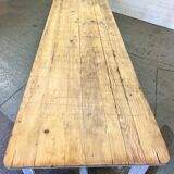 Large patinated workshop table