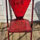 Set of 5 François Caruelle metal chairs
