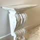 White Patinated Wall Console Shelf
