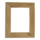 Old grooved natural wood frame - design for 250 x 325 mm subject