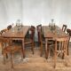 Series of 20 vintage mismatched bentwood bistro chairs