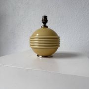 Lampe de table opaline Art Déco tchécoslovaquie