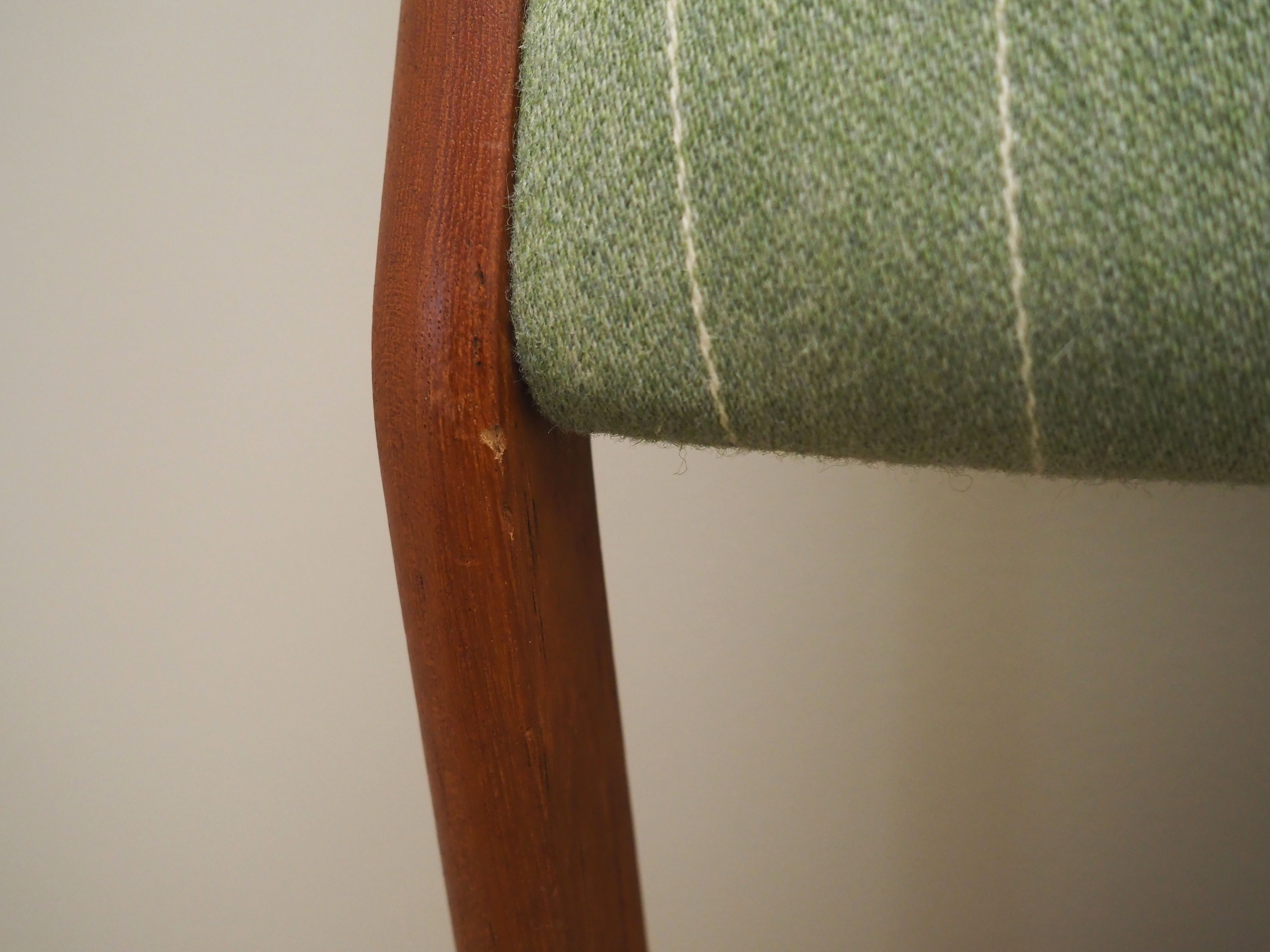 Set of six teak chairs, Danish design, 70s, production: Denmark