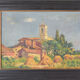 Landscape with village in golden light 'Sant Andreu de Salou'