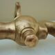 Old fountain tap for garden in brass, 4 parts