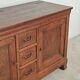 Antique solid wood workbench, dough cabinet from the 18th century.