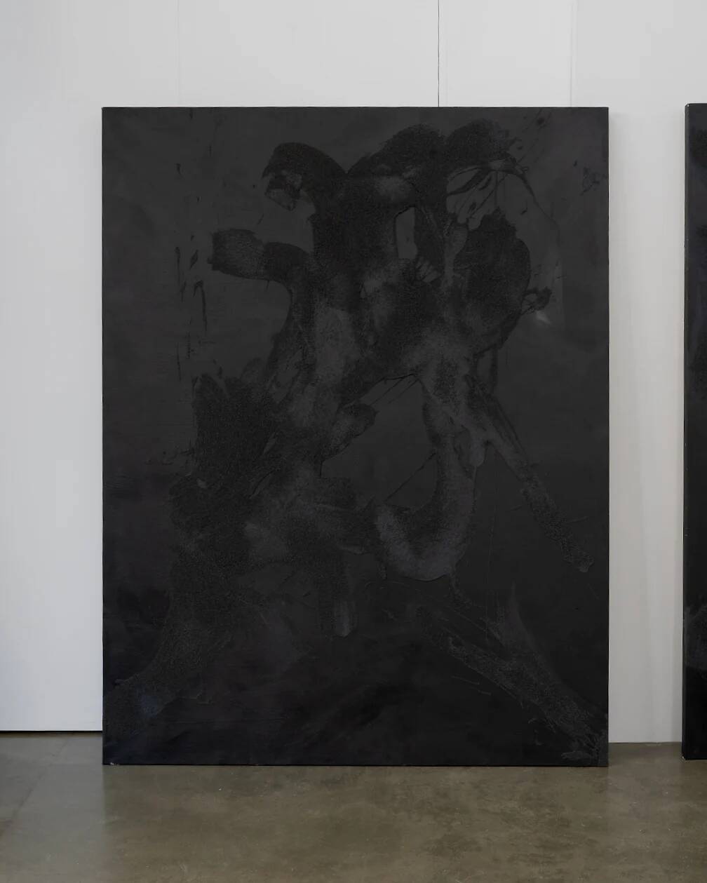 Large abstract diptych, mixed media on canvas by Alyse Stone RCA