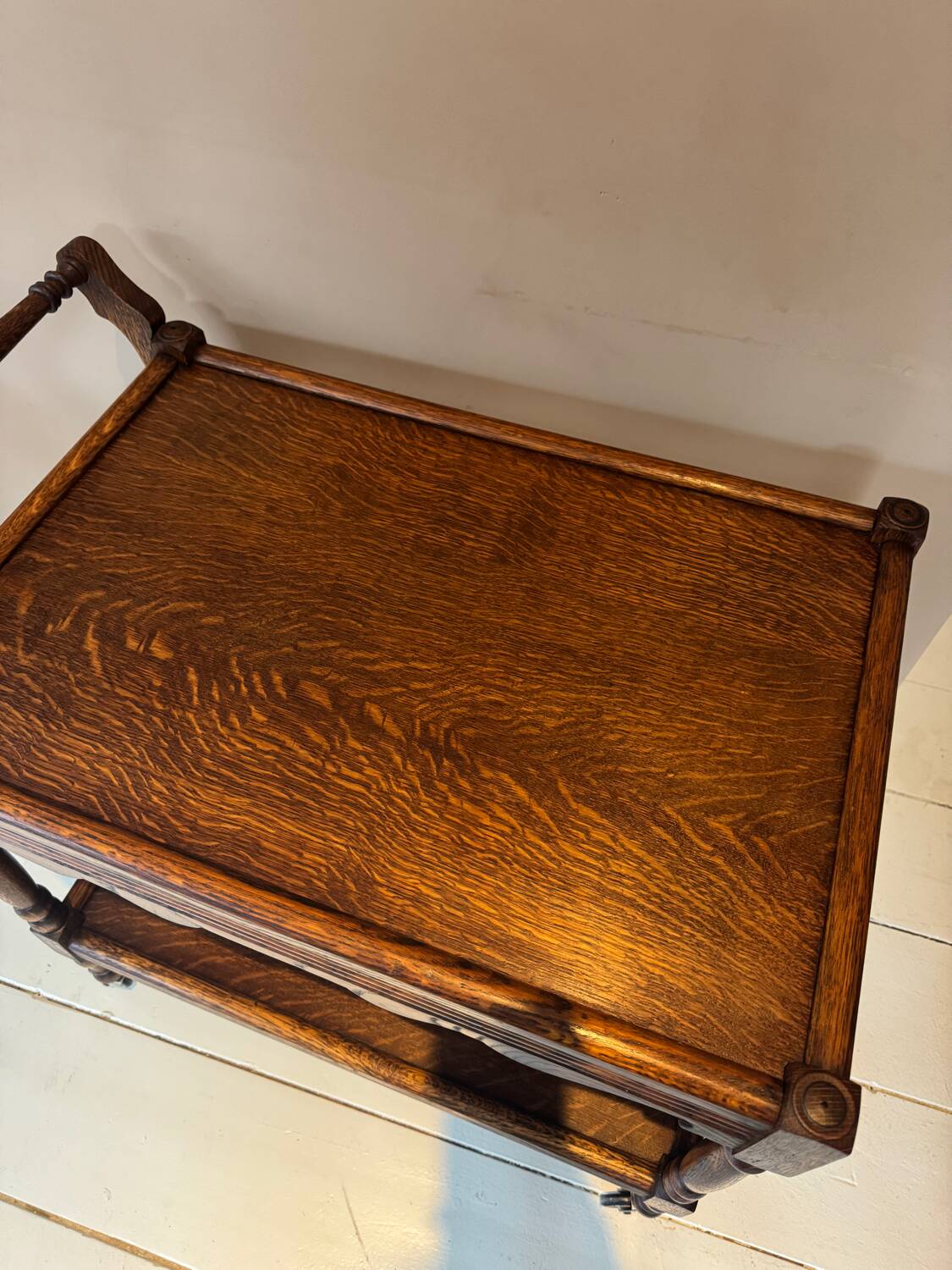 Oak Wooden bar trolley