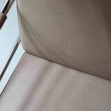 2 vintage nude leather "Cinema" easy chairs by Gunilla Allard for Lammhults | 1990s