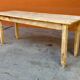 Large alsatian bistro coffee table in raw natural fir french bistro table 1930