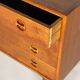 Scandinavian teak chest of drawers from the 1960s.