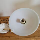 Smooth opaline hanging lamp