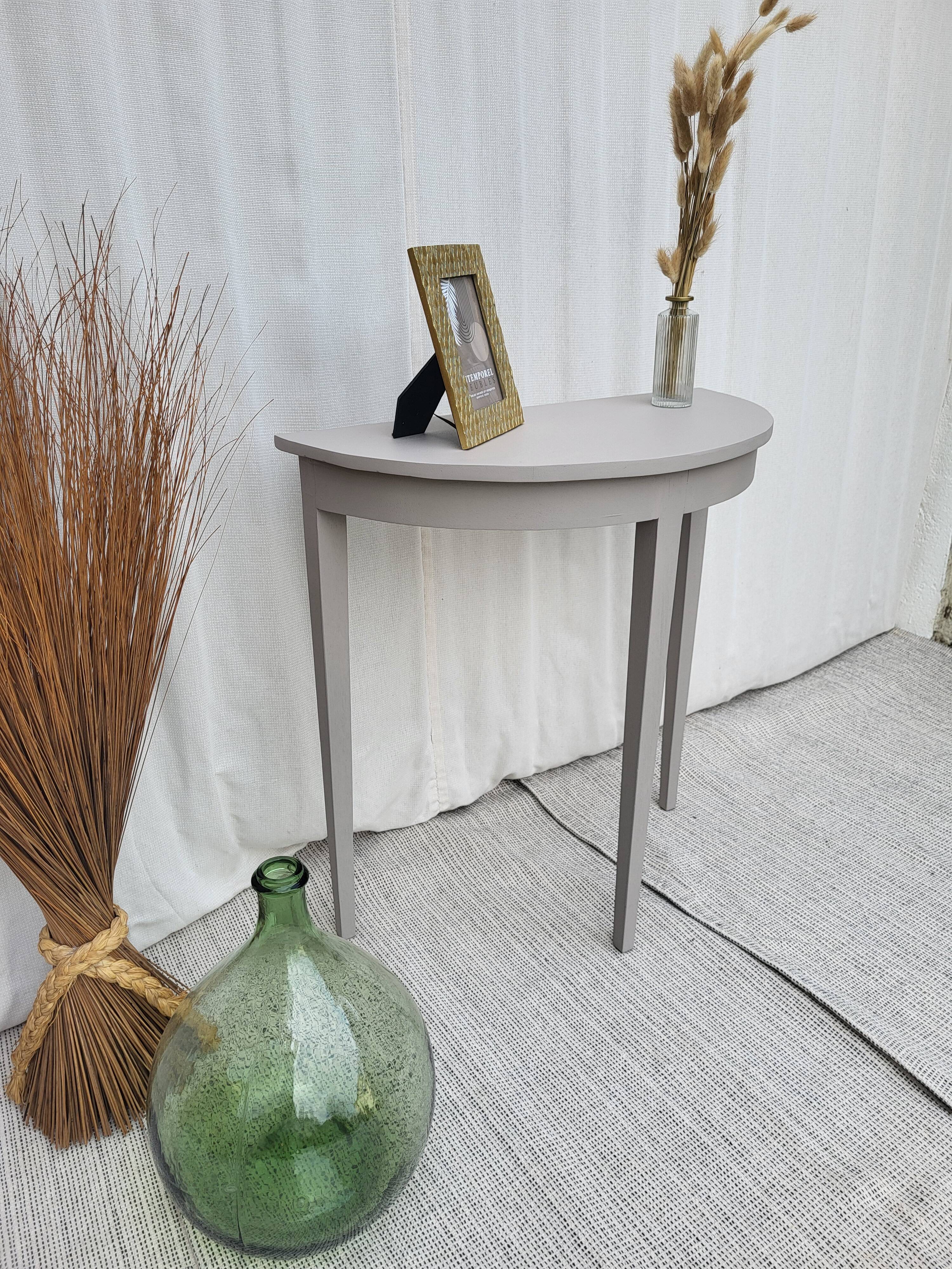 Console, table d'appoint en bois peint