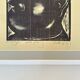 Portrait of a Man, 1972, Linocut, Framed